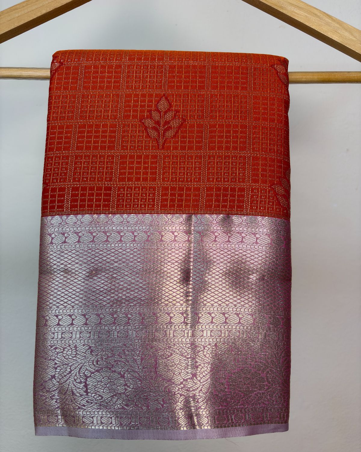 Semi Silk Kanchipuram Saree with Vintage Woven Motifs