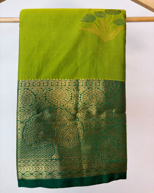 Semi Silk Kanchipuram Saree with Buti Weaving