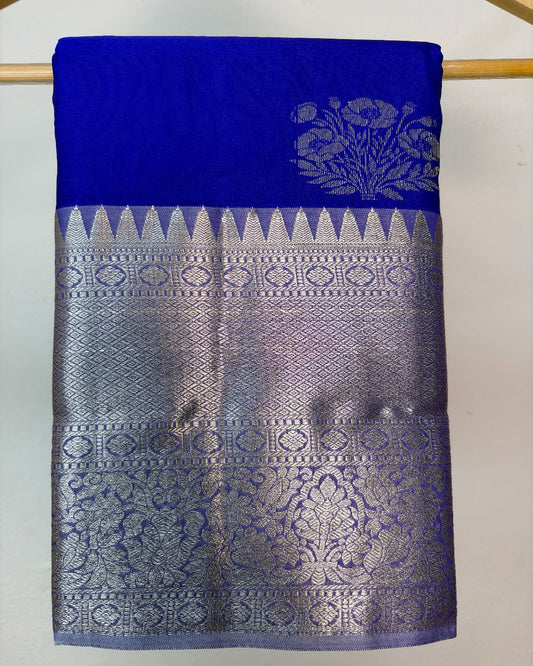 Semi Silk Kanchipuram Saree with Buti Weaving